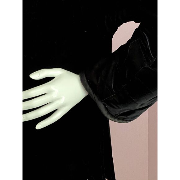 VTG Victoria’s Secret Collection Velvet Duster Coat Jacket MEDIUM Chinoiserie - Picture 8 of 13